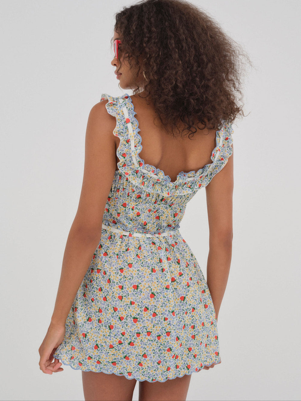 Women Strawberry Kiss Dress - Strawberry
