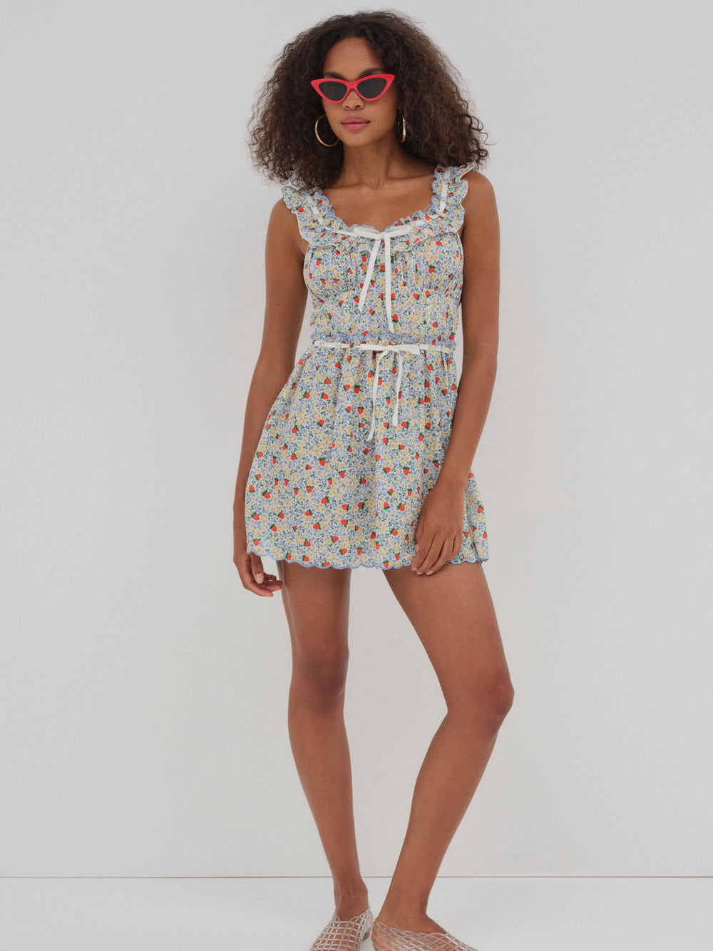 Women Strawberry Kiss Dress - Strawberry