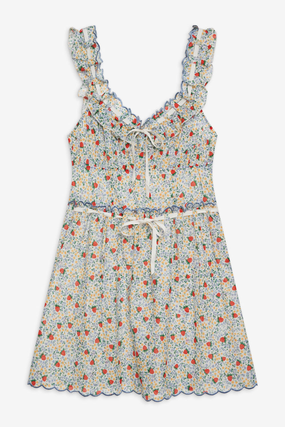 Women Strawberry Kiss Dress - Strawberry