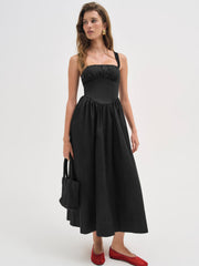 Women Etienne Midi Dress - Black