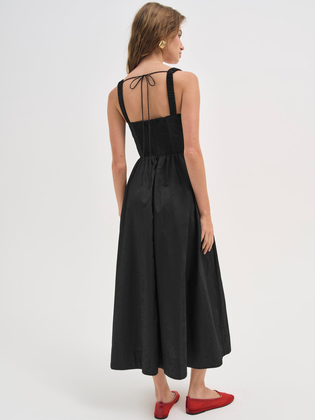Women Etienne Midi Dress - Black