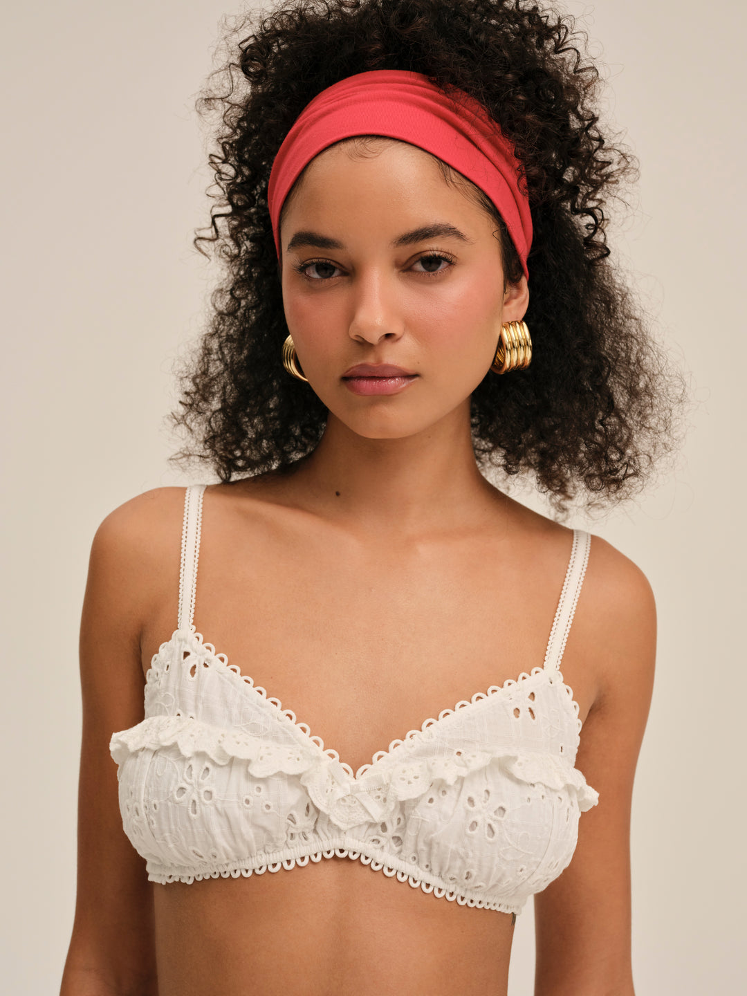 Women Dreamy Daisy Bra Top - White