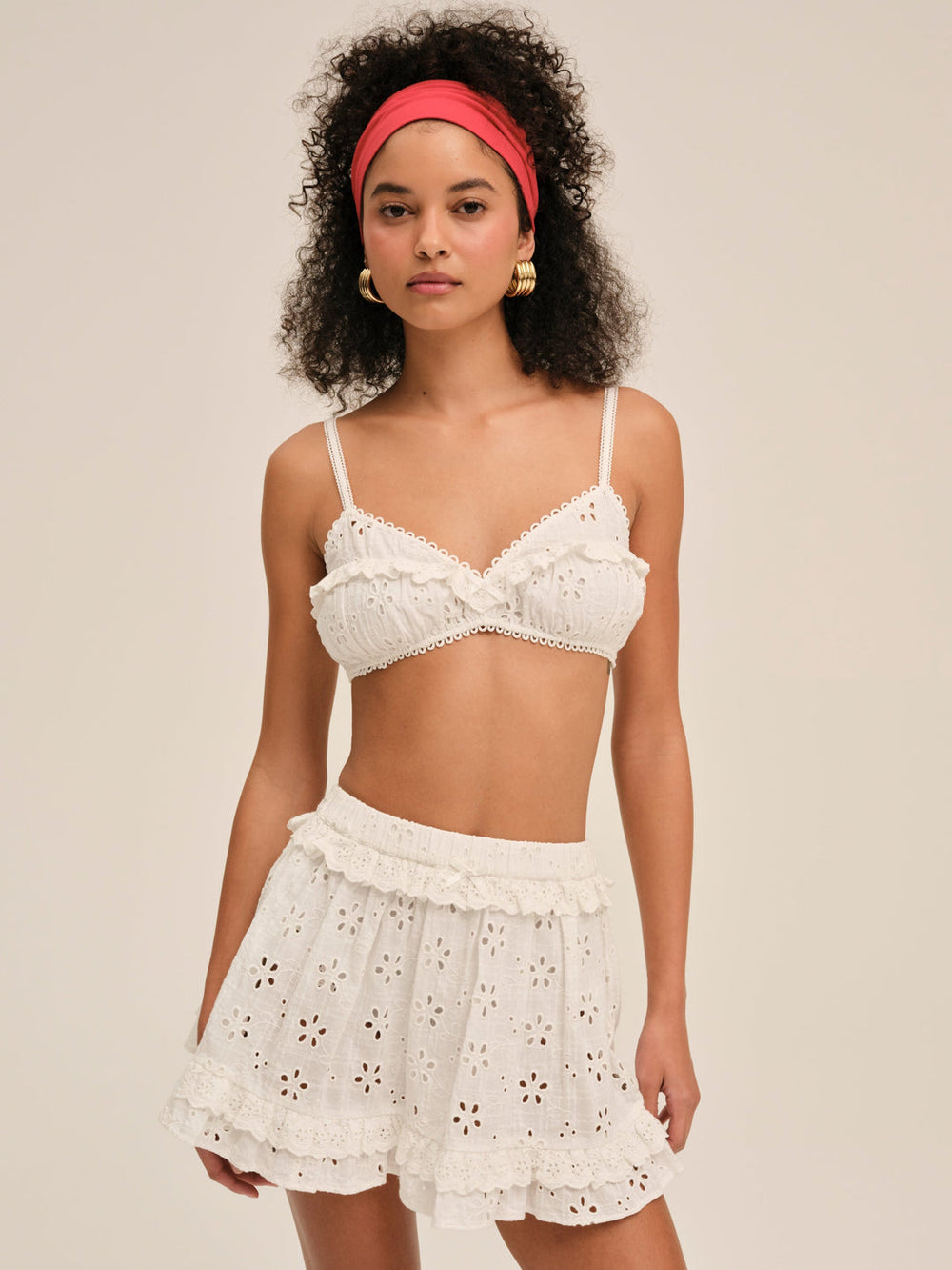 Women Dreamy Daisy Bra Top - White