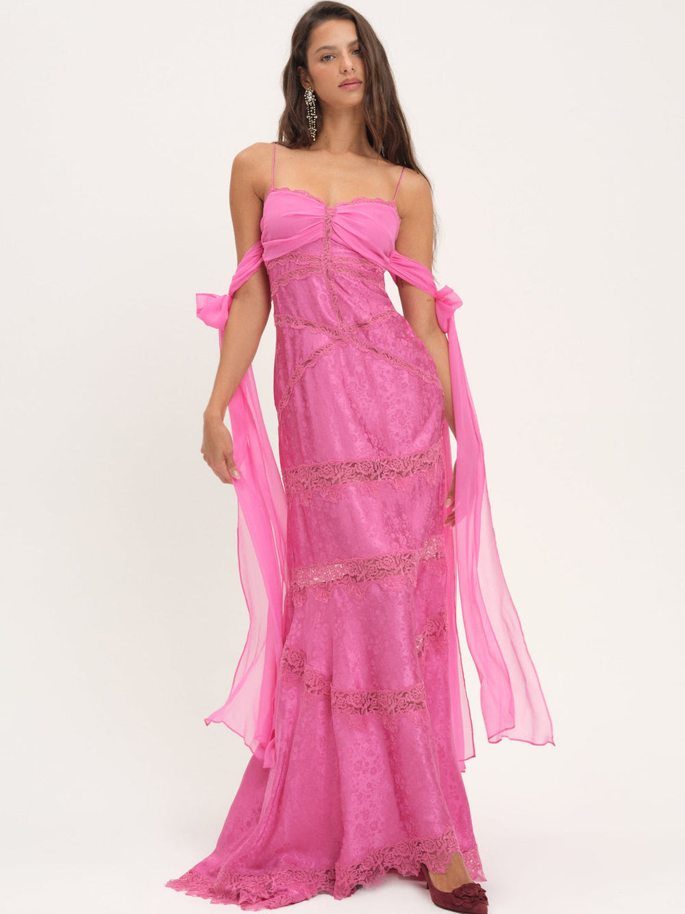 Women Rita Lace Gown - Pink