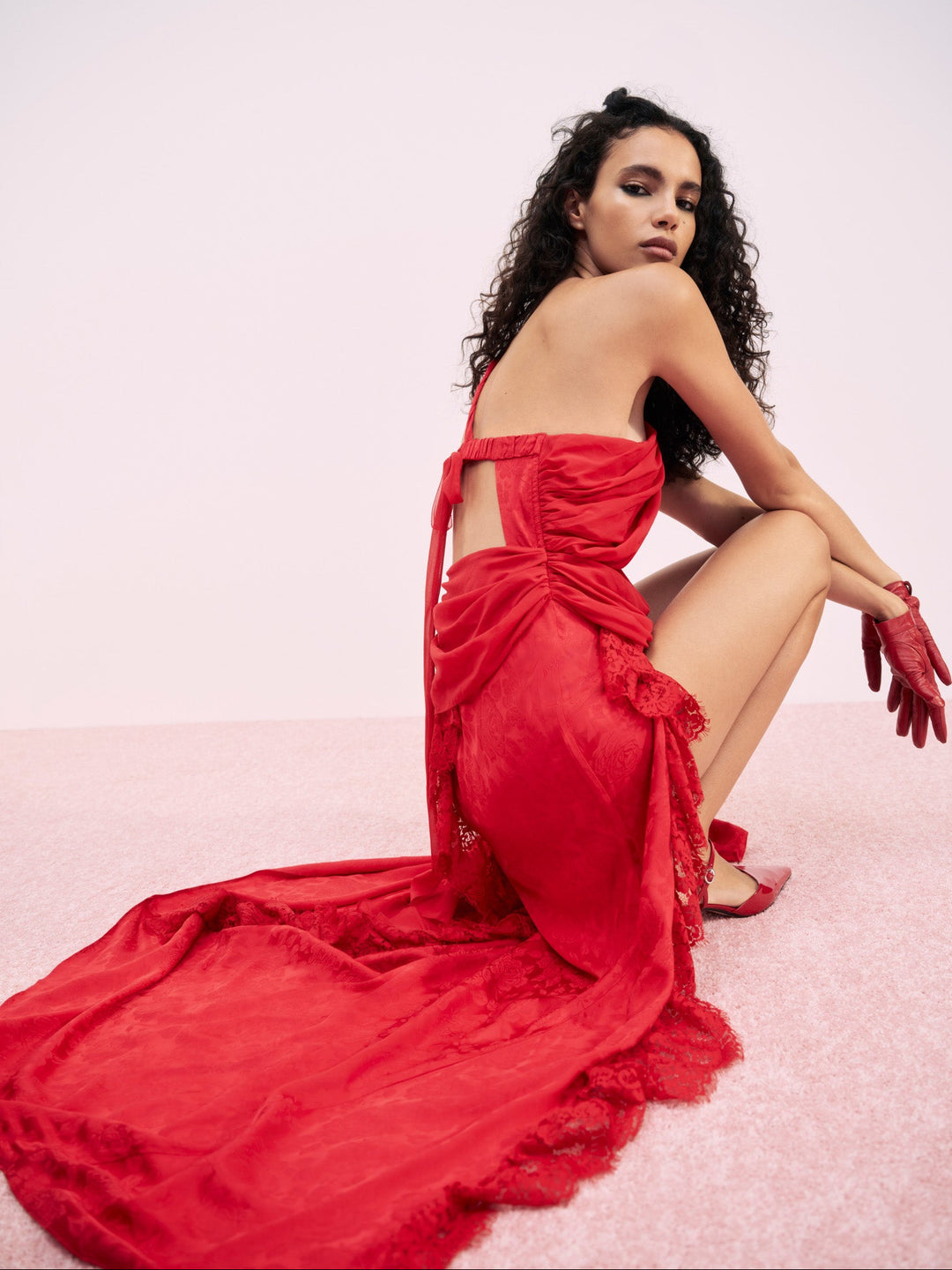 Women Bellany Gown - Red