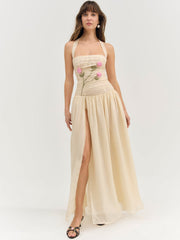 Women Ophelie Organza Maxi Dress - Blush