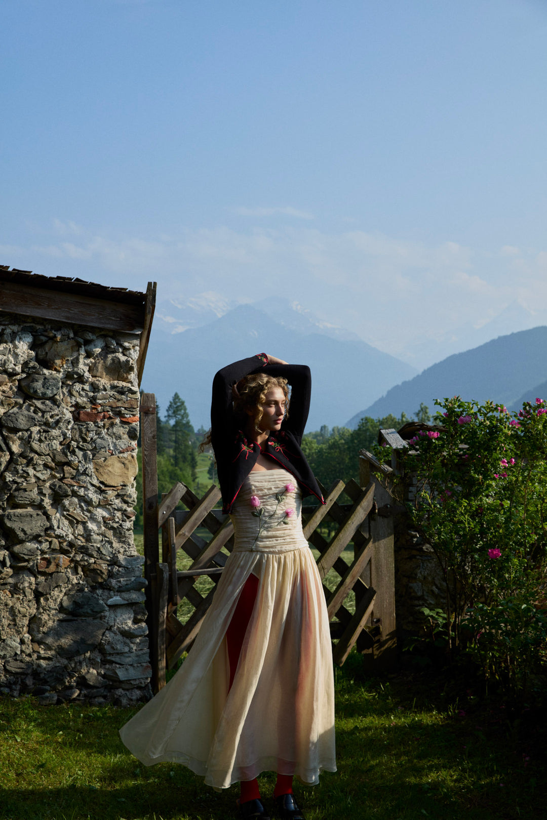 Women Ophelie Organza Maxi Dress - Blush