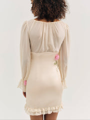 Women Ophelie Organza Mini Dress - Blush