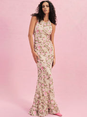 Women Esme Rose Embroidered Gown - Pink