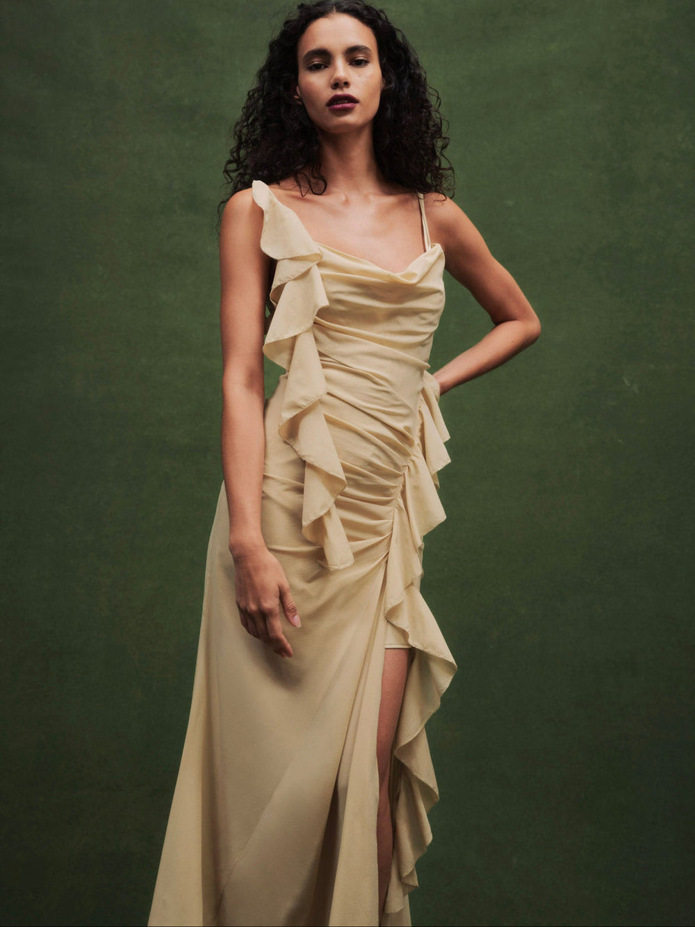 Women Fernanda Gown - LT Olive