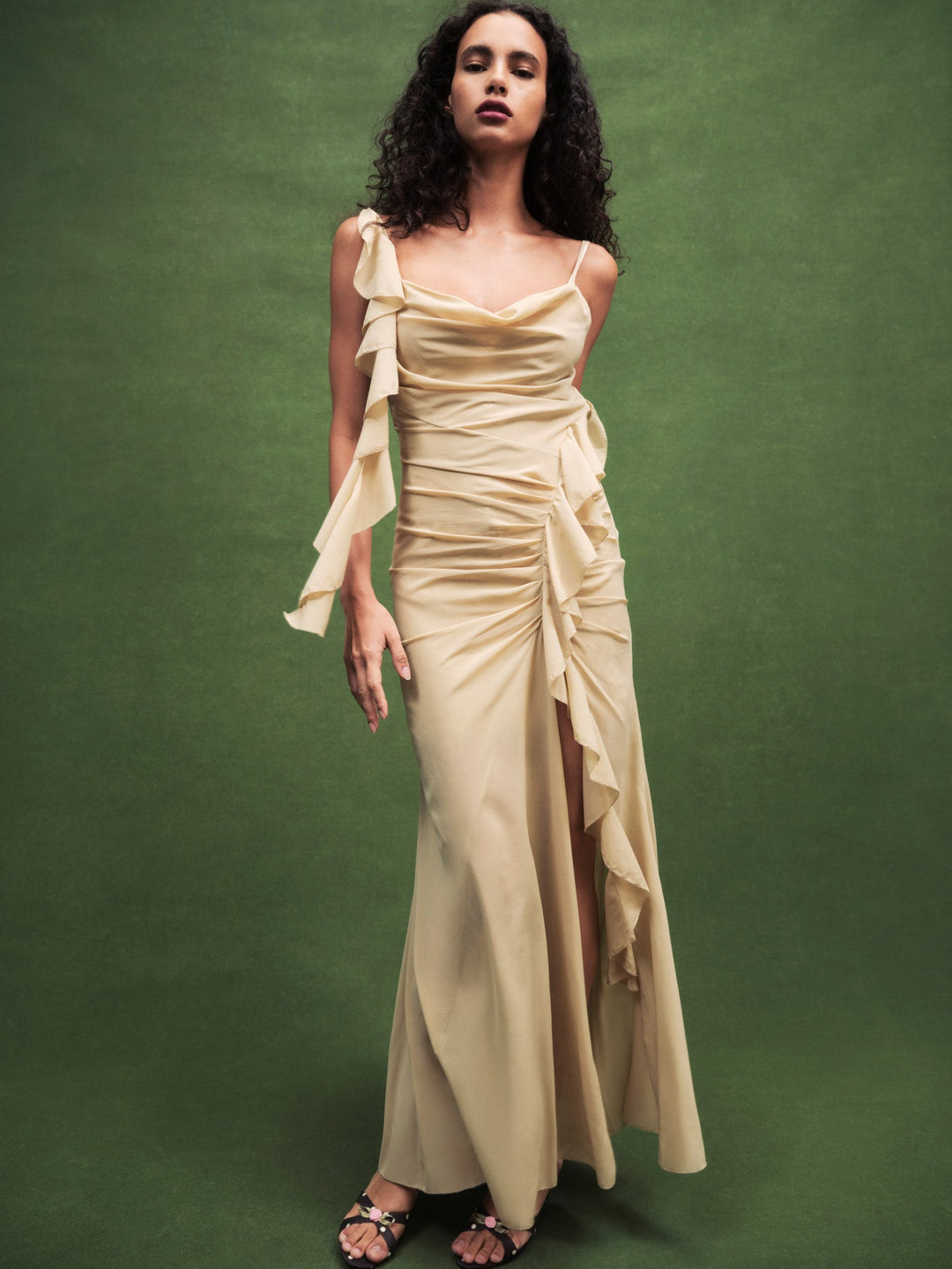 Women Fernanda Gown - LT Olive