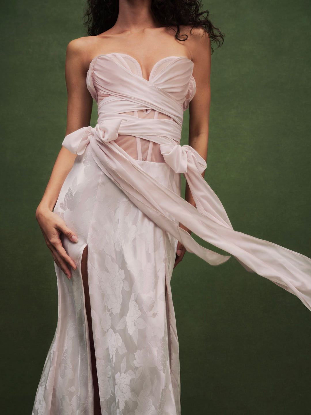 Women Aurora Gown - Petal Pink