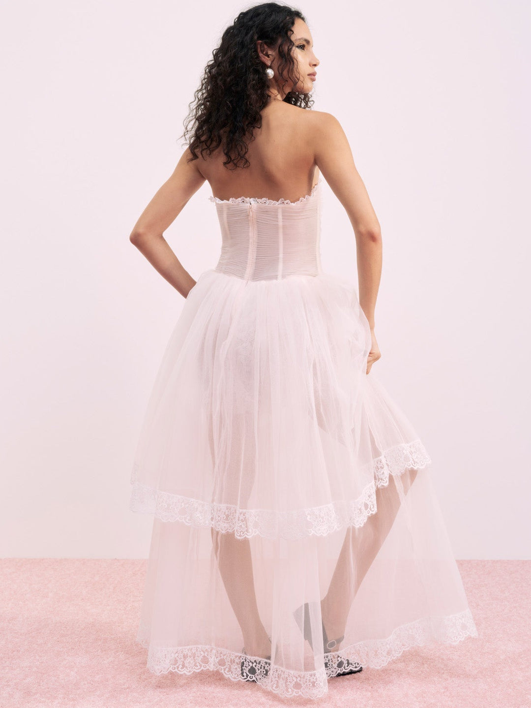 Women Sabrina Gown - Petal Pink
