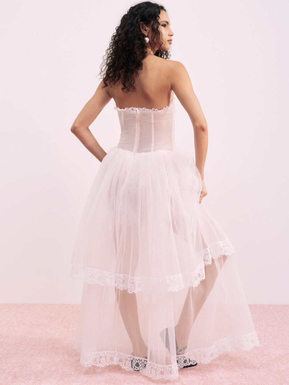 Women Sabrina Gown - Petal Pink