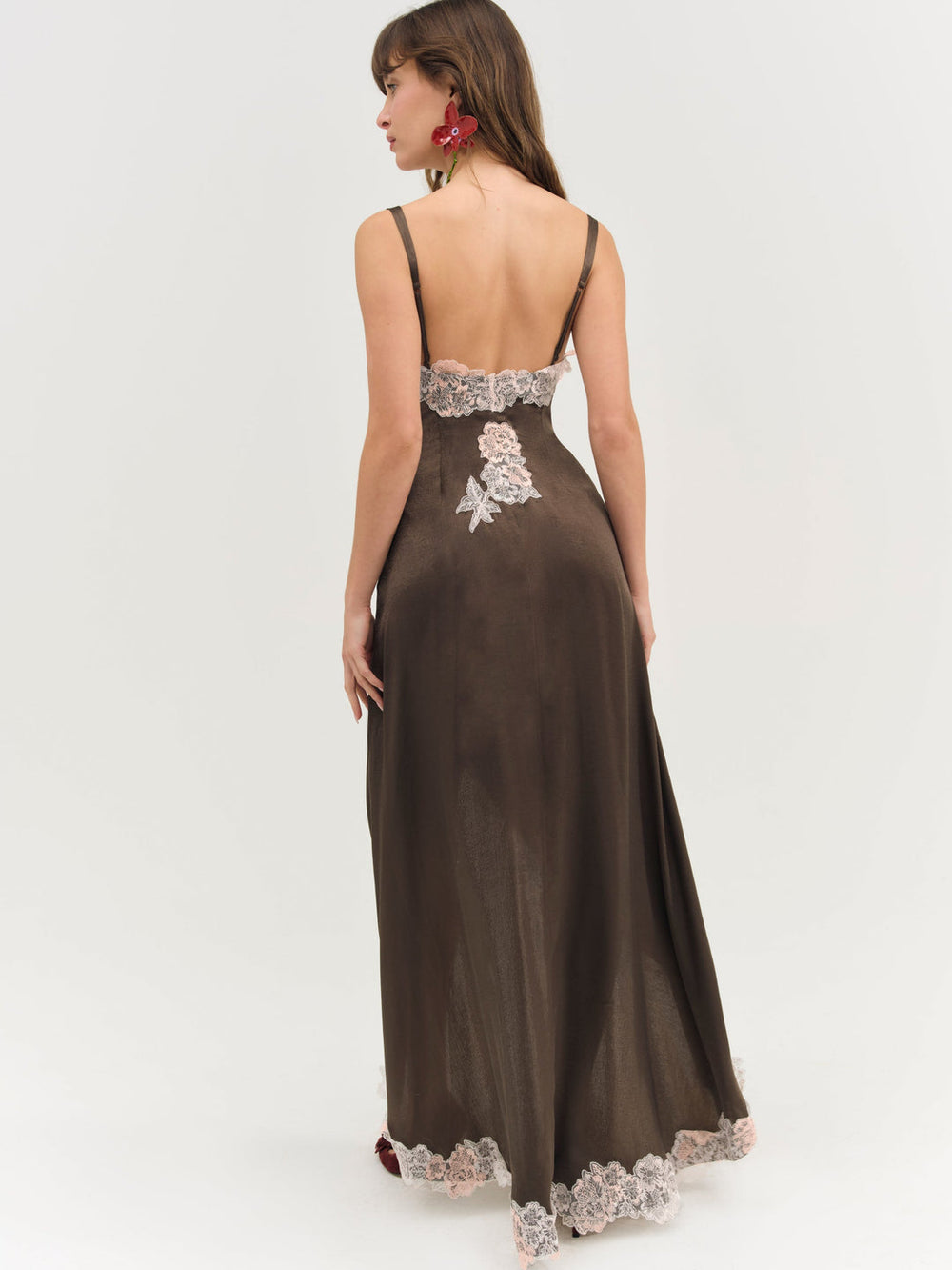 Women Clemence Maxi Dress - Chocolate
