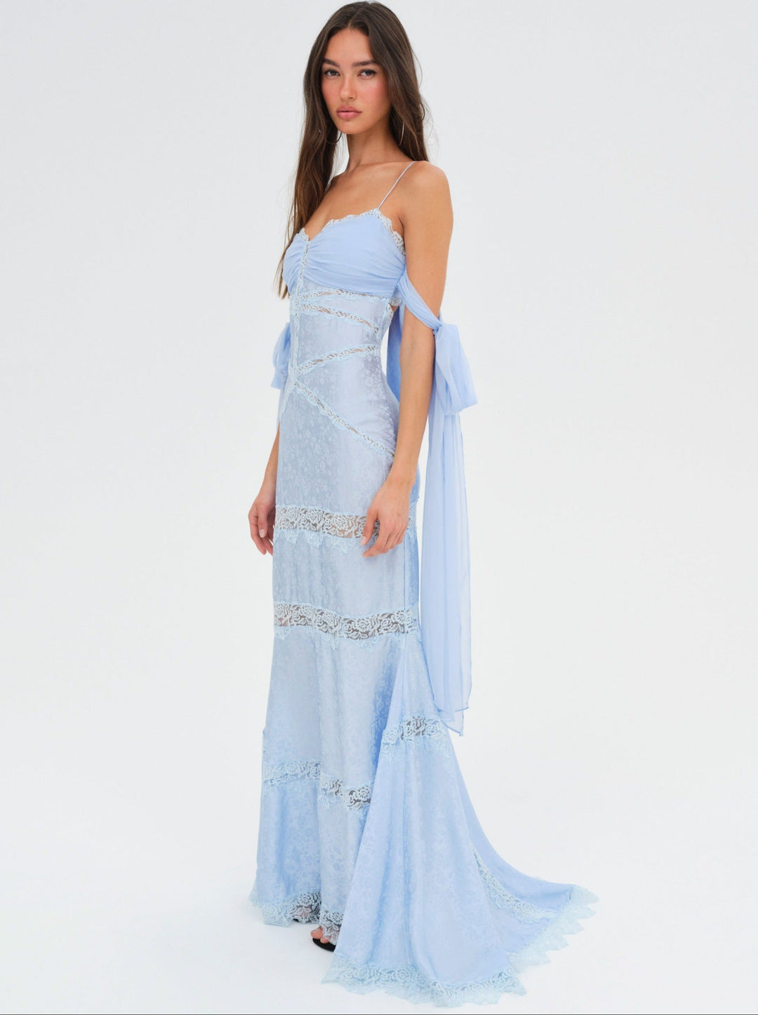 Women Rita Lace Gown - Blue
