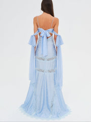 Women Rita Lace Gown - Blue