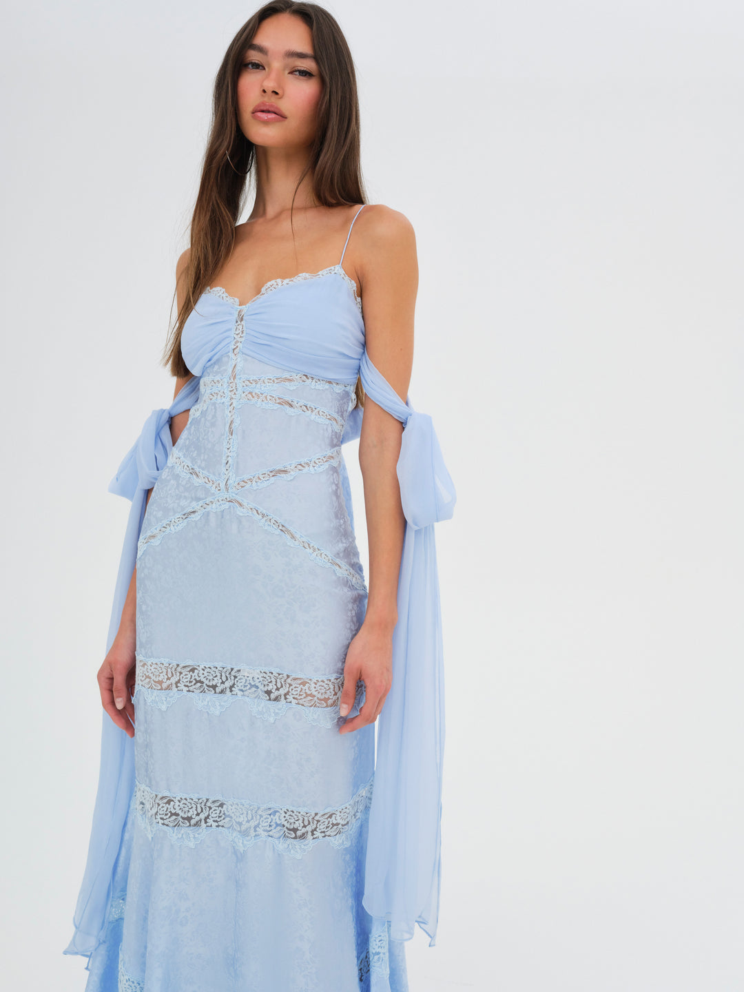 Women Rita Lace Gown - Blue
