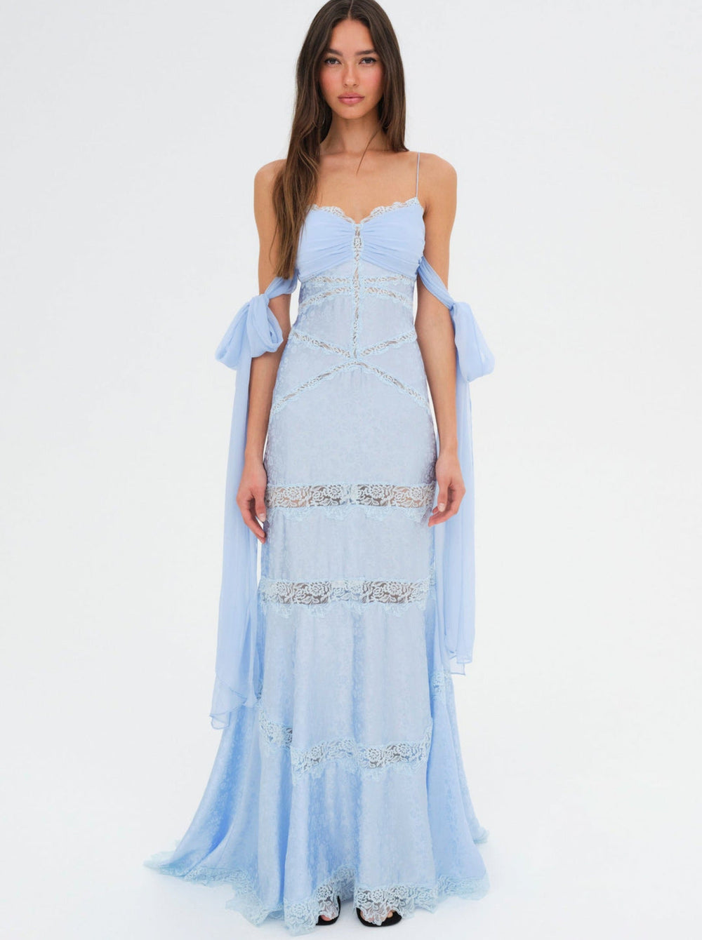 Women Rita Lace Gown - Blue
