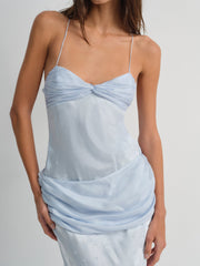 Women Daisy Gown - Baby Blue