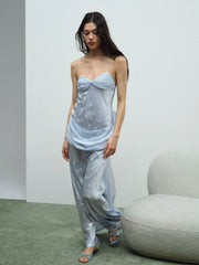 Women Daisy Gown - Baby Blue