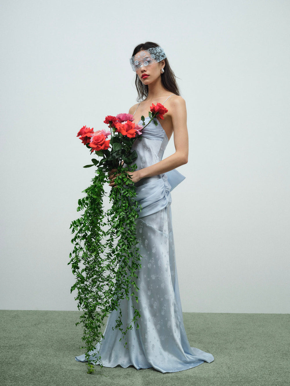 Women Daisy Gown - Baby Blue