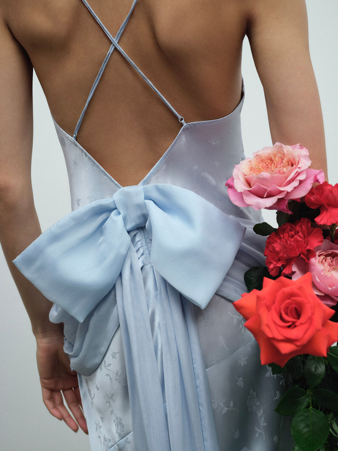Women Daisy Gown - Baby Blue