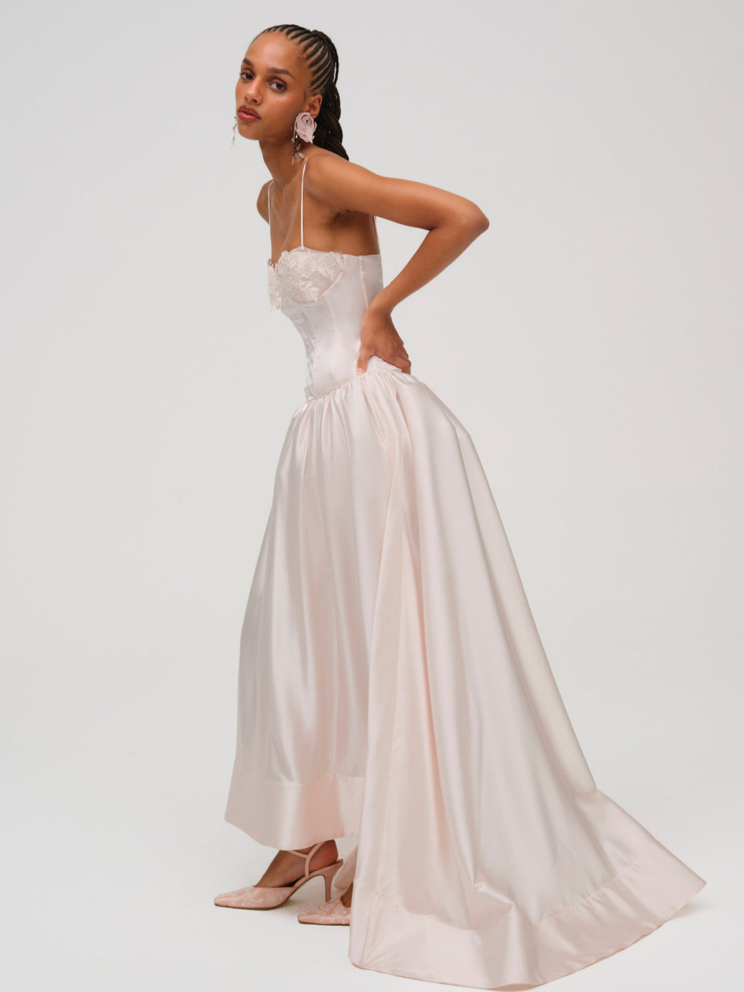 Women Nara Gown - Pink