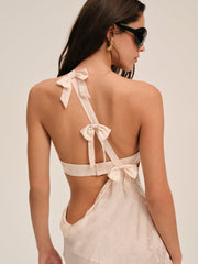 Women Raspberry Rose Gown - Pink