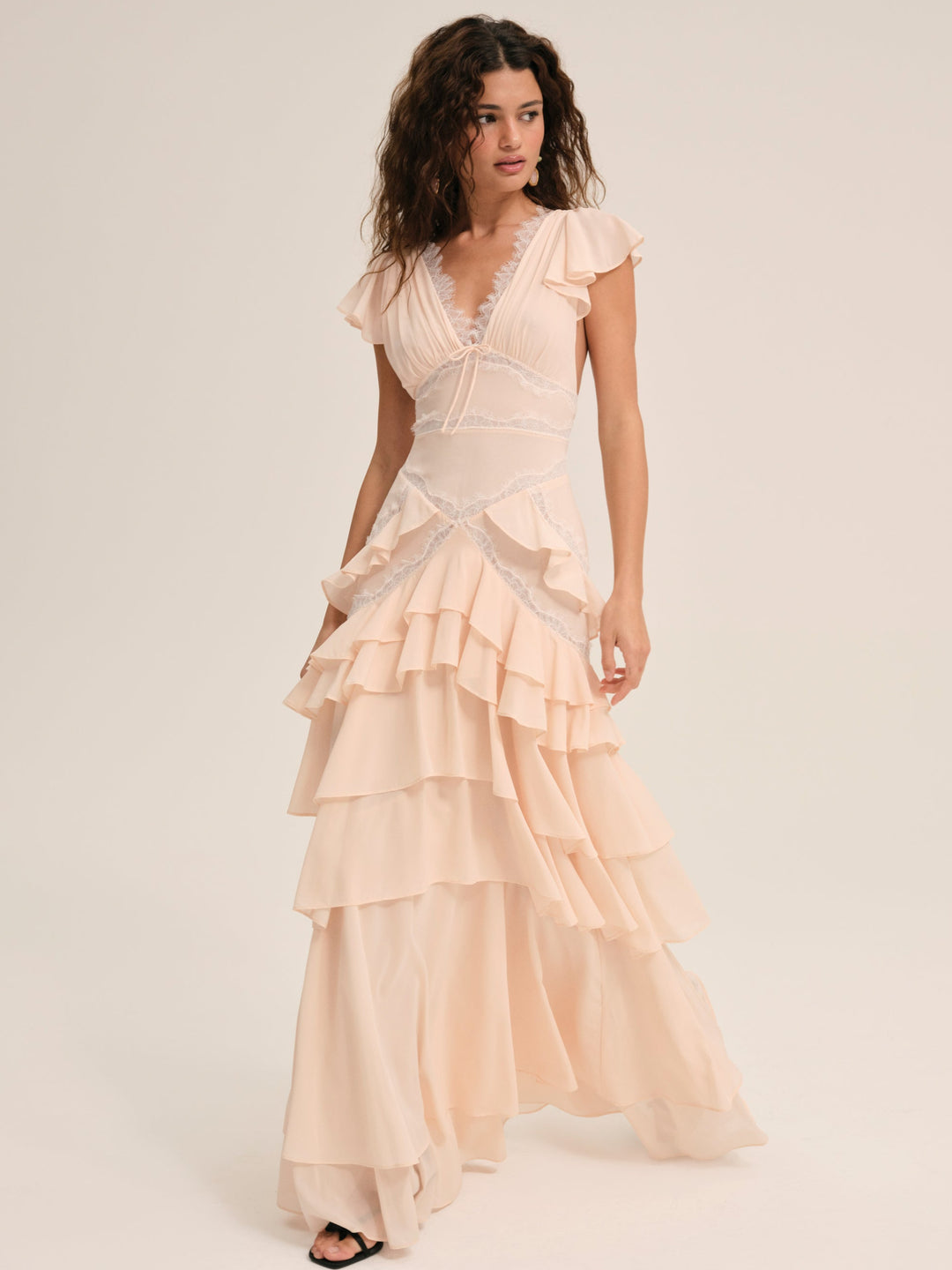 Women Adriana Gown - Peach