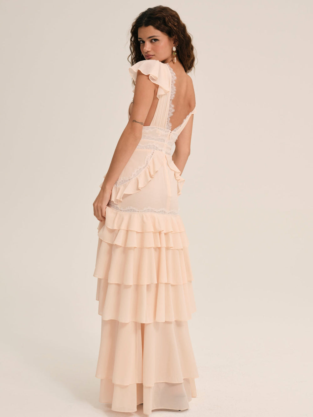 Women Adriana Gown - Peach