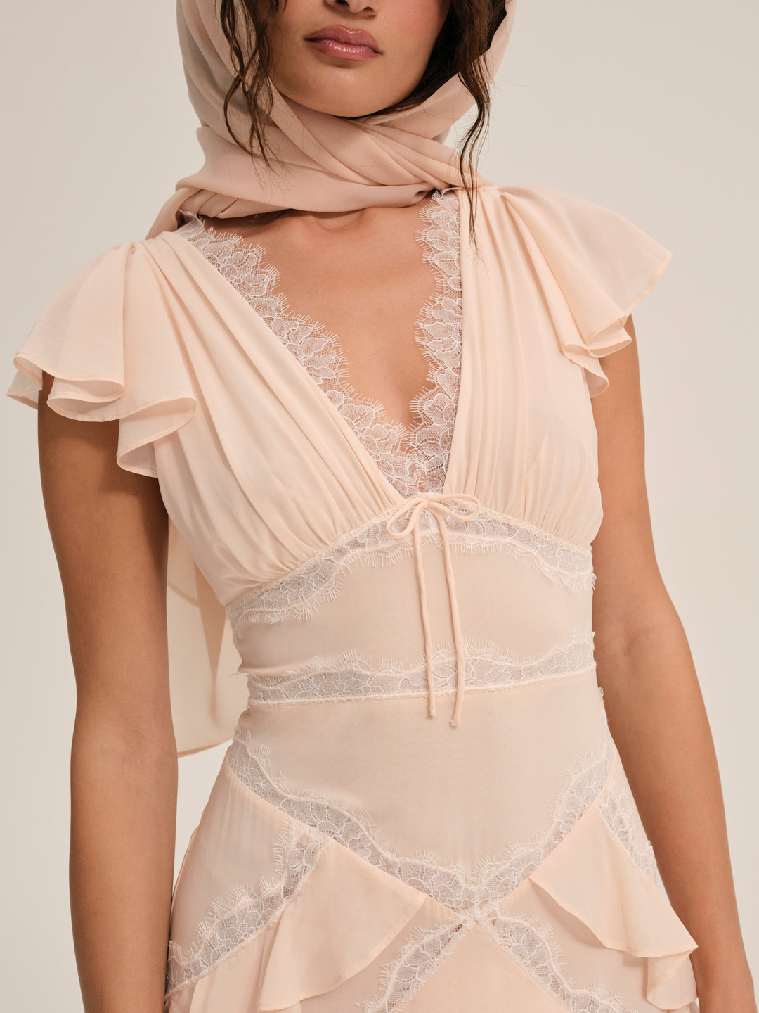 Women Adriana Gown - Peach
