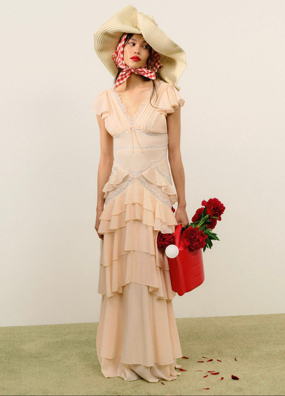 Women Adriana Gown - Peach