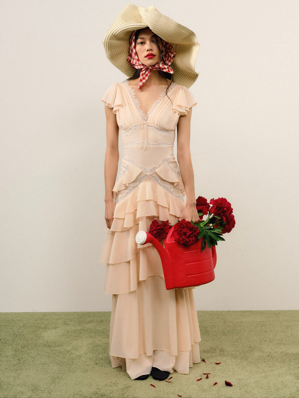 Women Adriana Gown - Peach