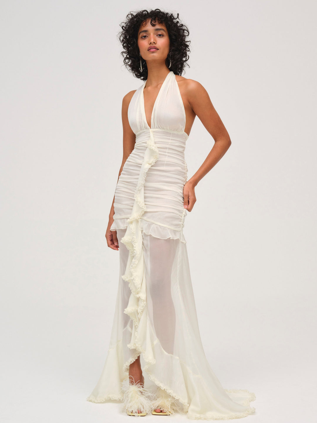 Women Kayta Gown - Winter White