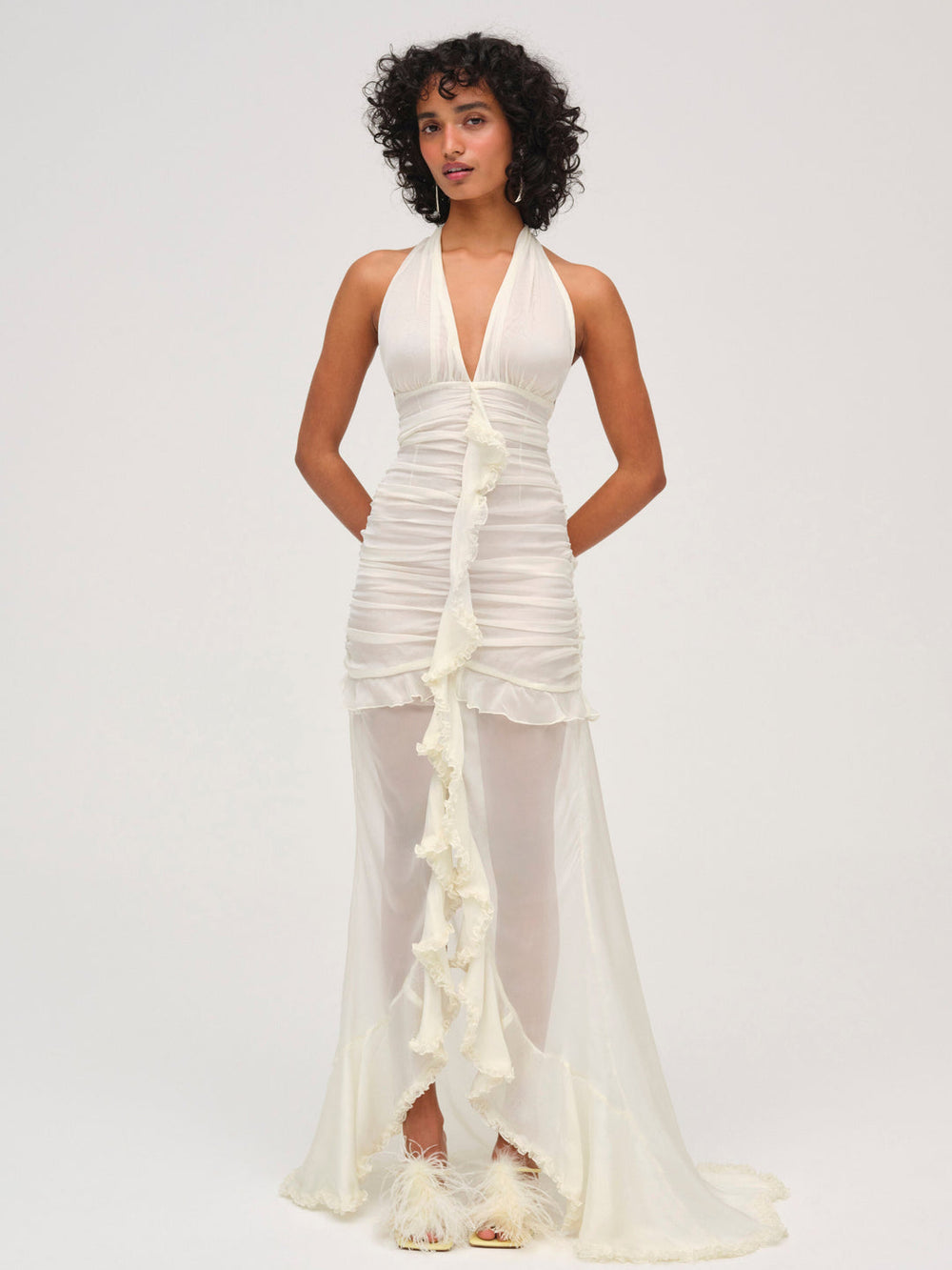 Women Kayta Gown - Winter White