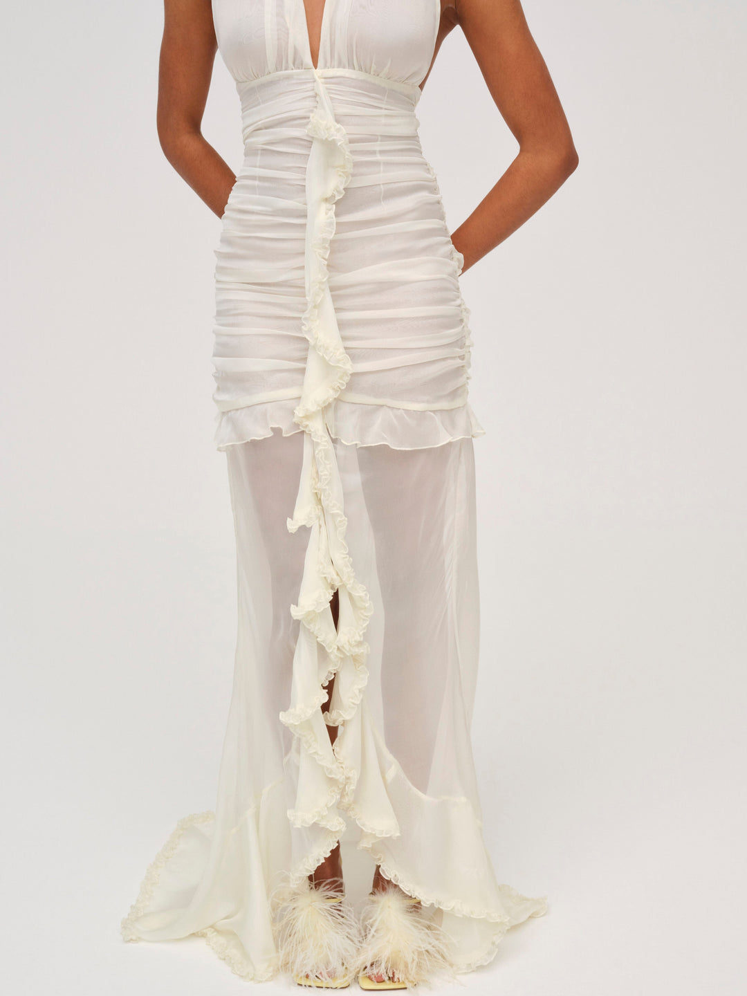 Women Kayta Gown - Winter White