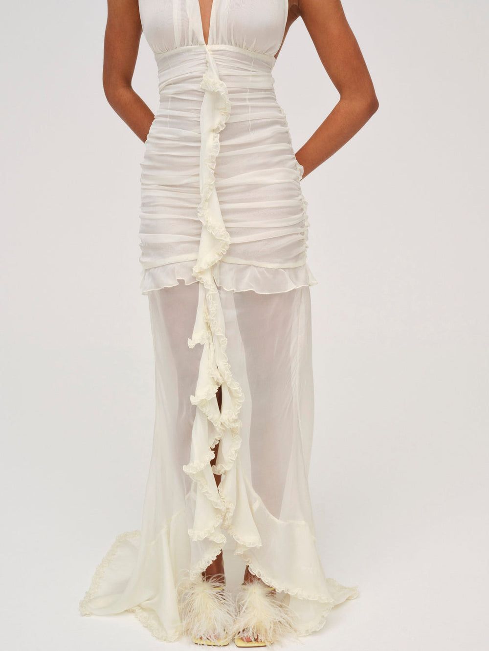Women Kayta Gown - Winter White