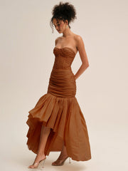 Women Serafina Gown - Brown