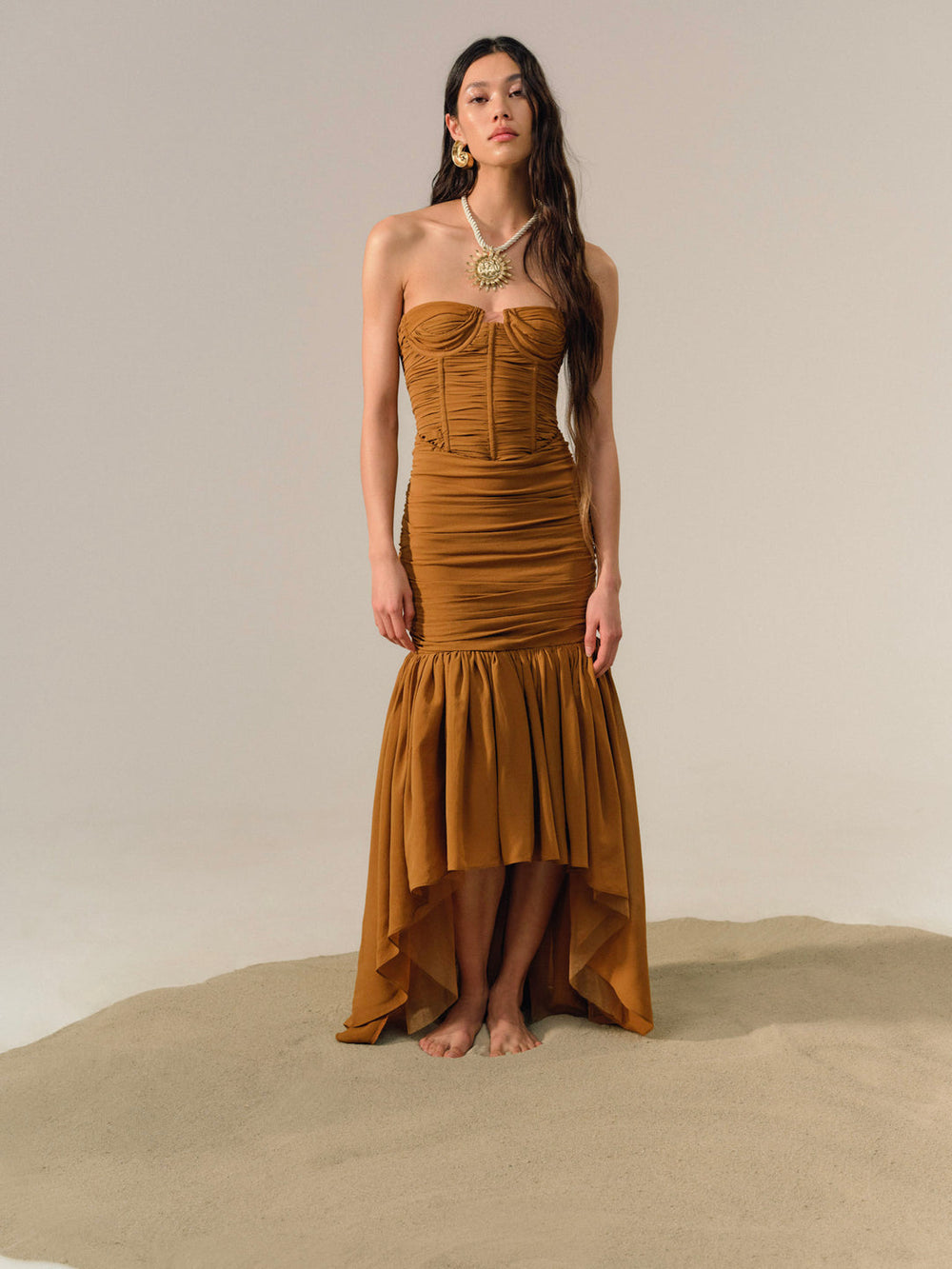 Women Serafina Gown - Brown