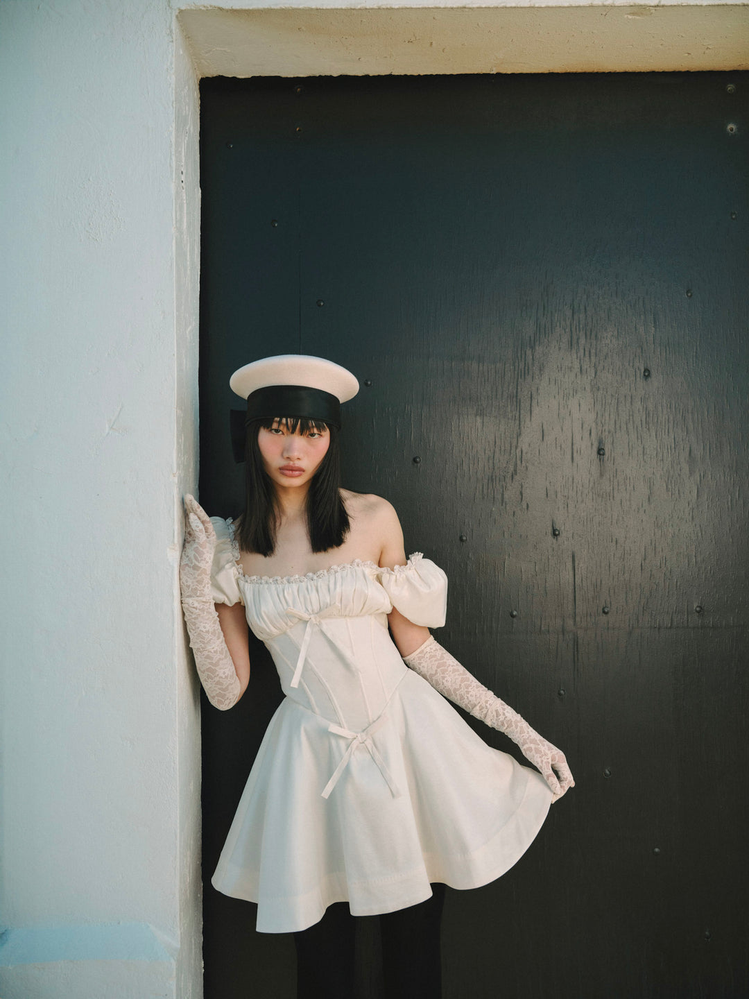 Women Evaline Mini Dress - Cream