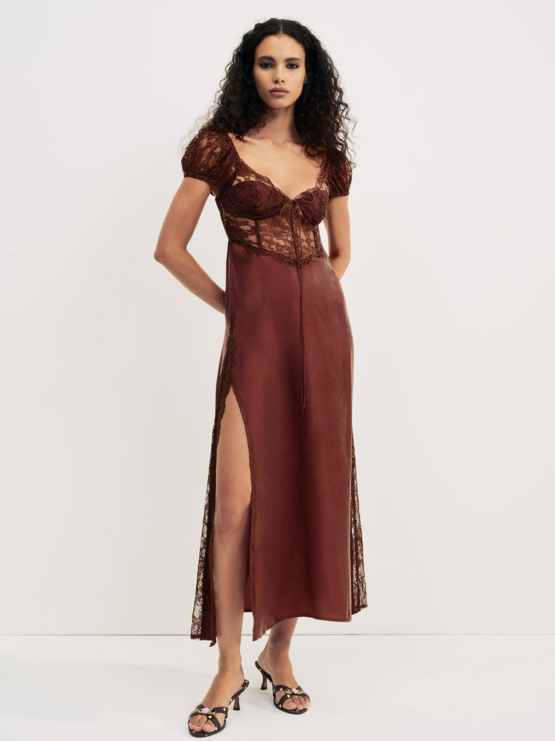 Women Casey Maxi Dress - Rust