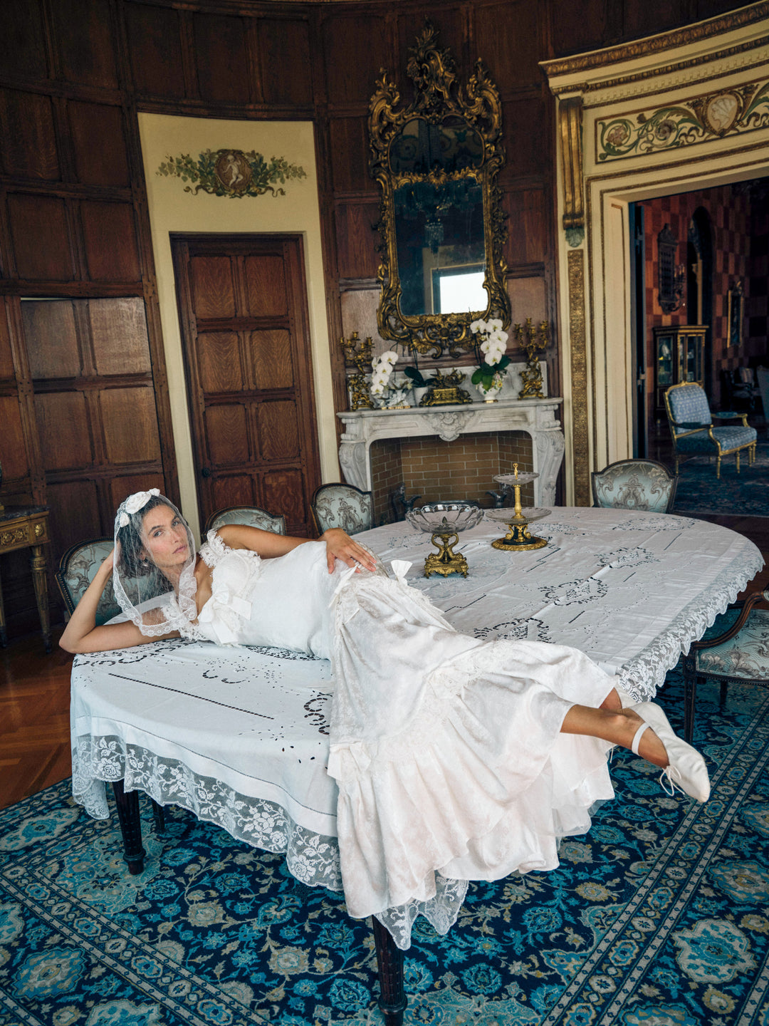 Women Diana Gown - White