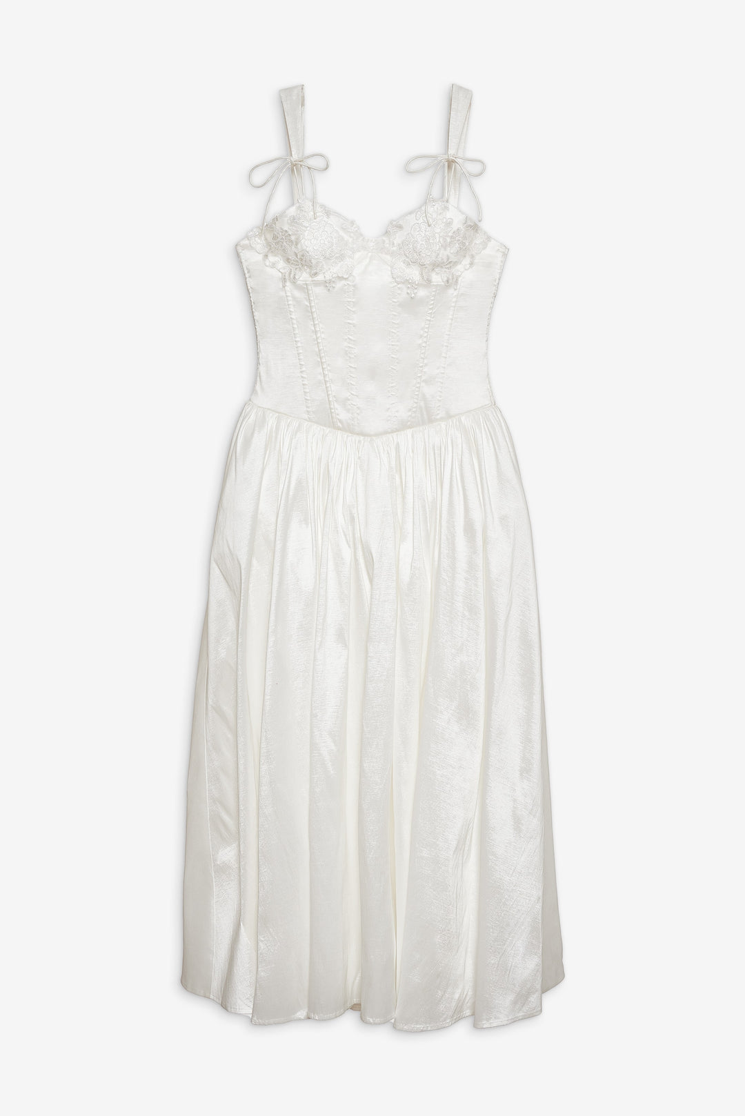 Women Antoinette Taffeta Gown - White