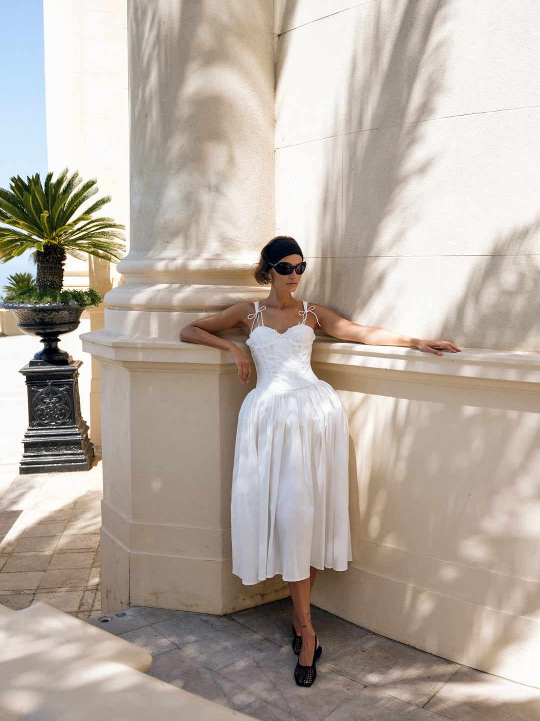 Women Antoinette Taffeta Gown - White