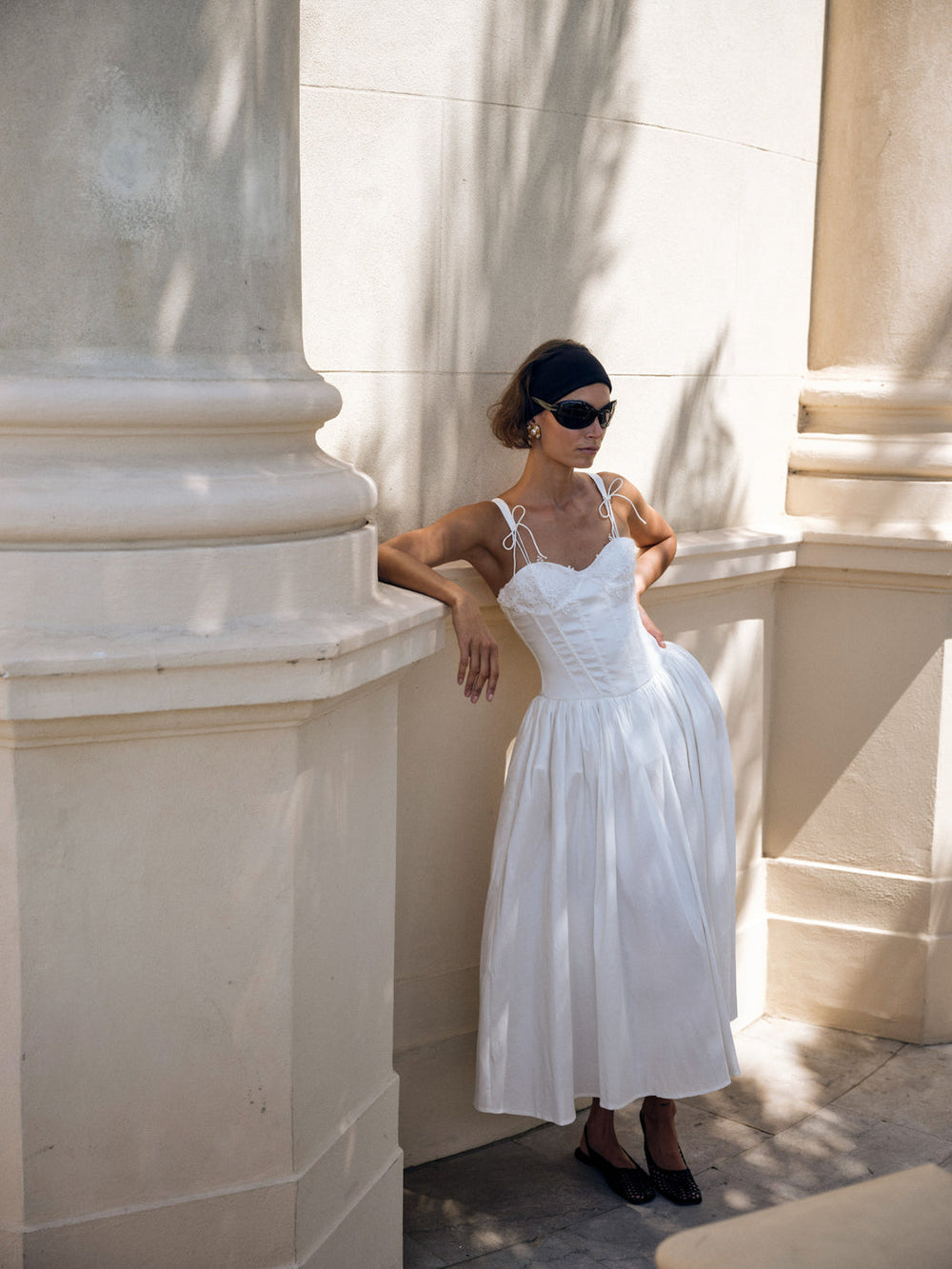 Women Antoinette Taffeta Gown - White