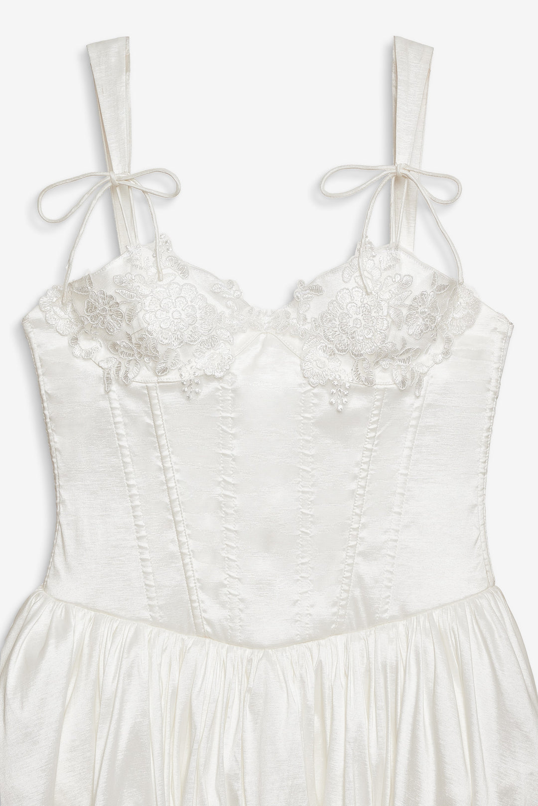 Women Antoinette Taffeta Gown - White