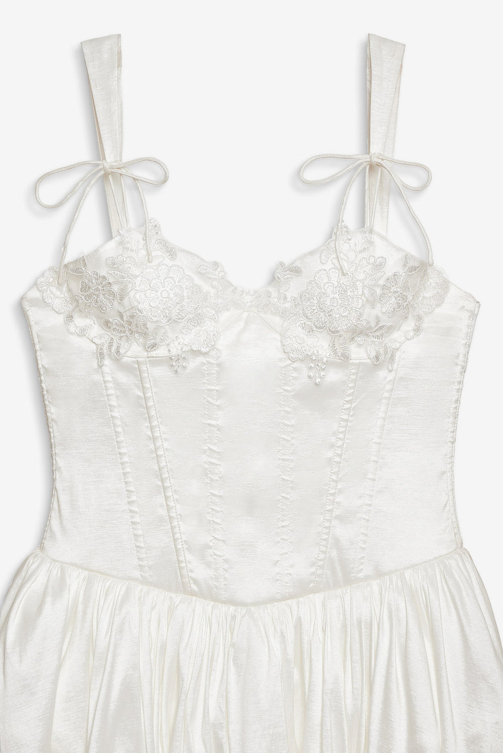 Women Antoinette Taffeta Gown - White