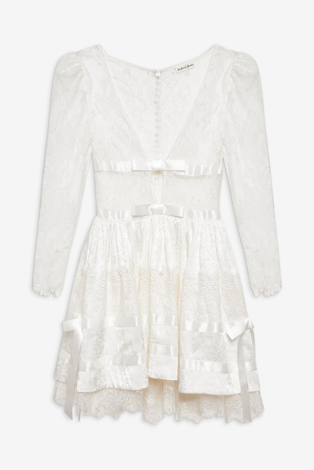 Women Annabelle Lace Mini Dress - Cream