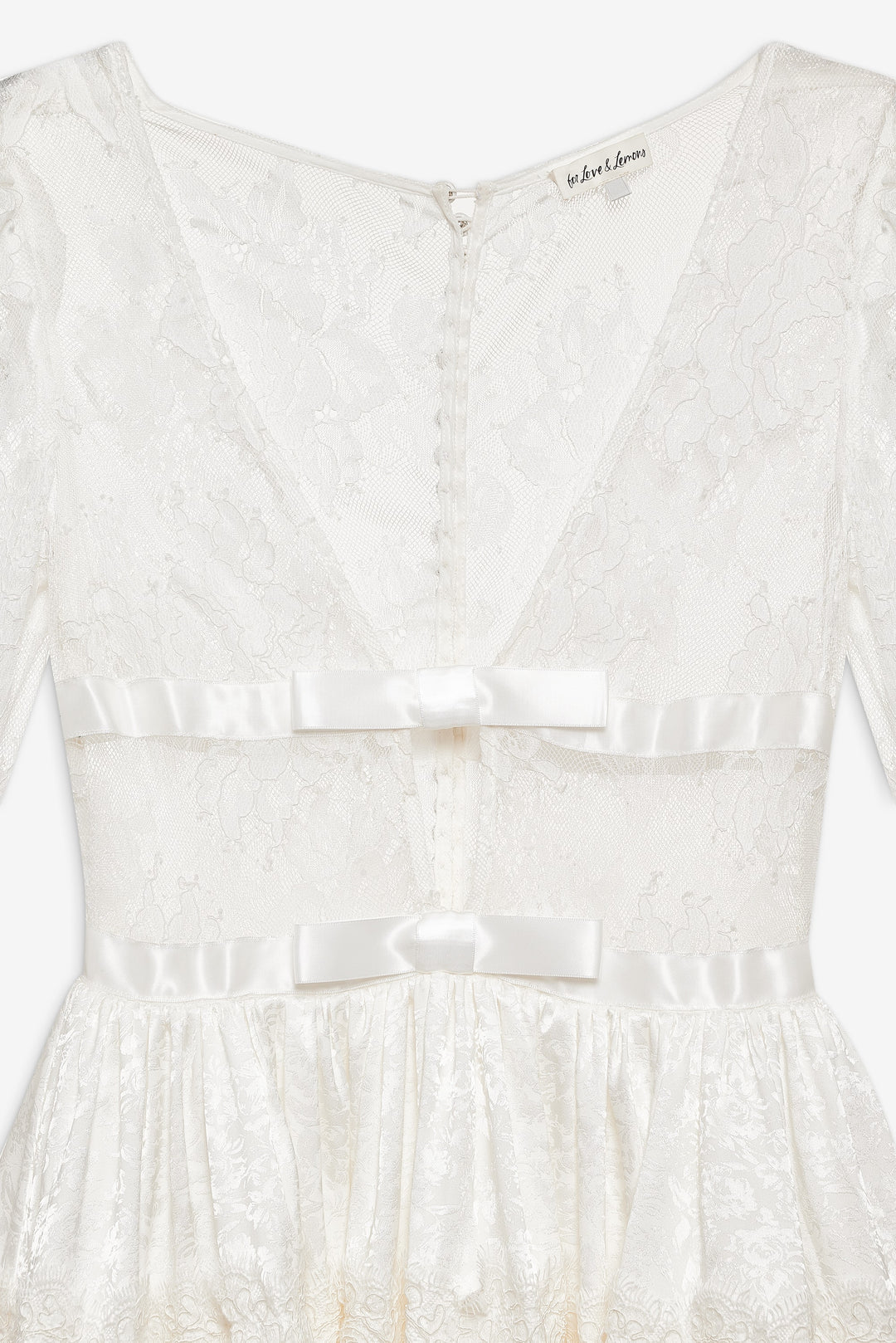 Women Annabelle Lace Mini Dress - Cream